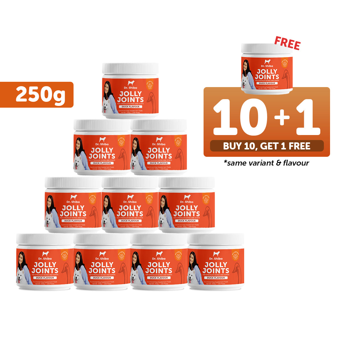 10+1 Promo: Dr. Shiba Jolly Joints (250 g)