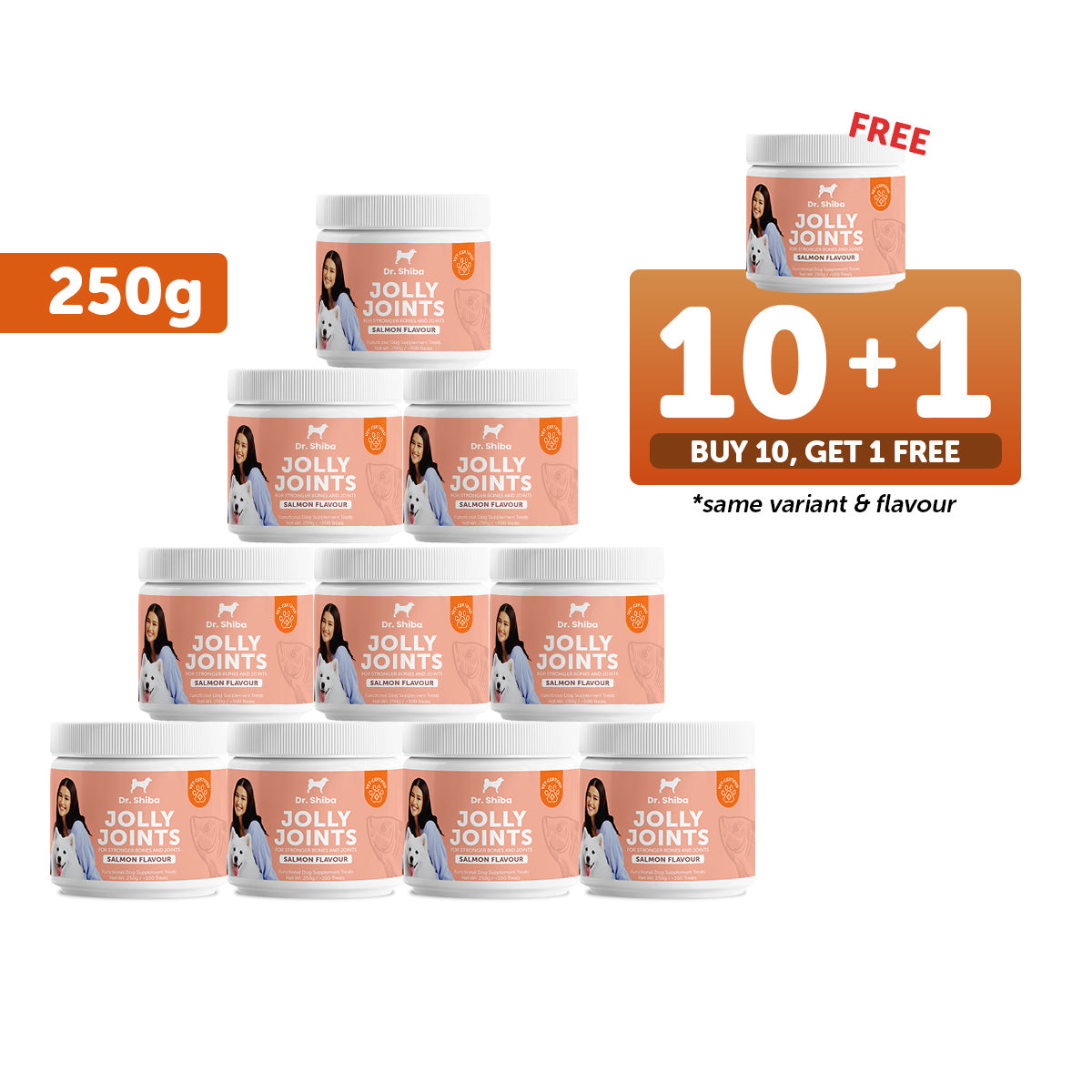 10+1 Promo: Dr. Shiba Jolly Joints (250 g)
