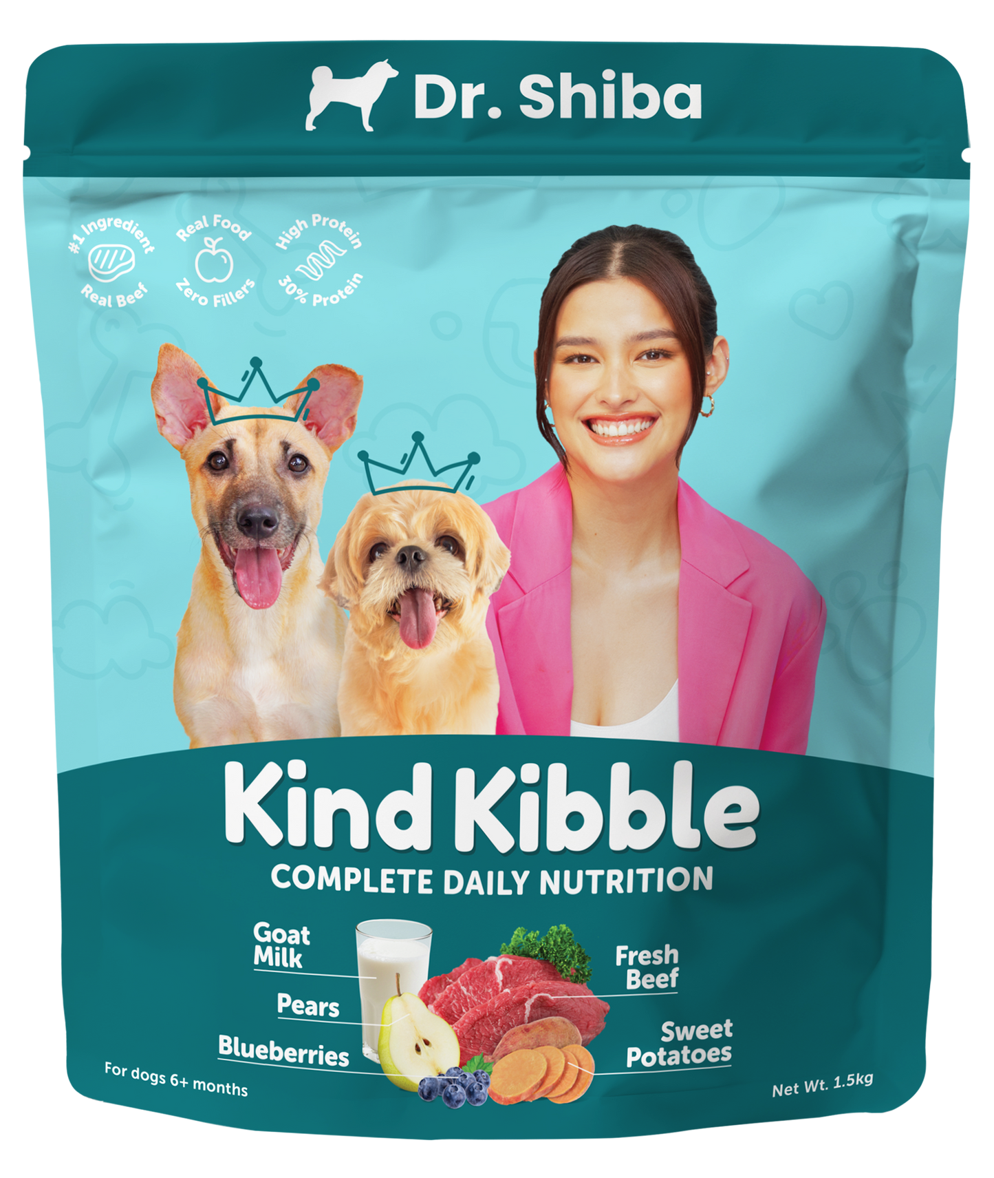 1.5kg Dr. Shiba's Kind Kibble - Balanced & Complete Daily Nutrition for Dogs