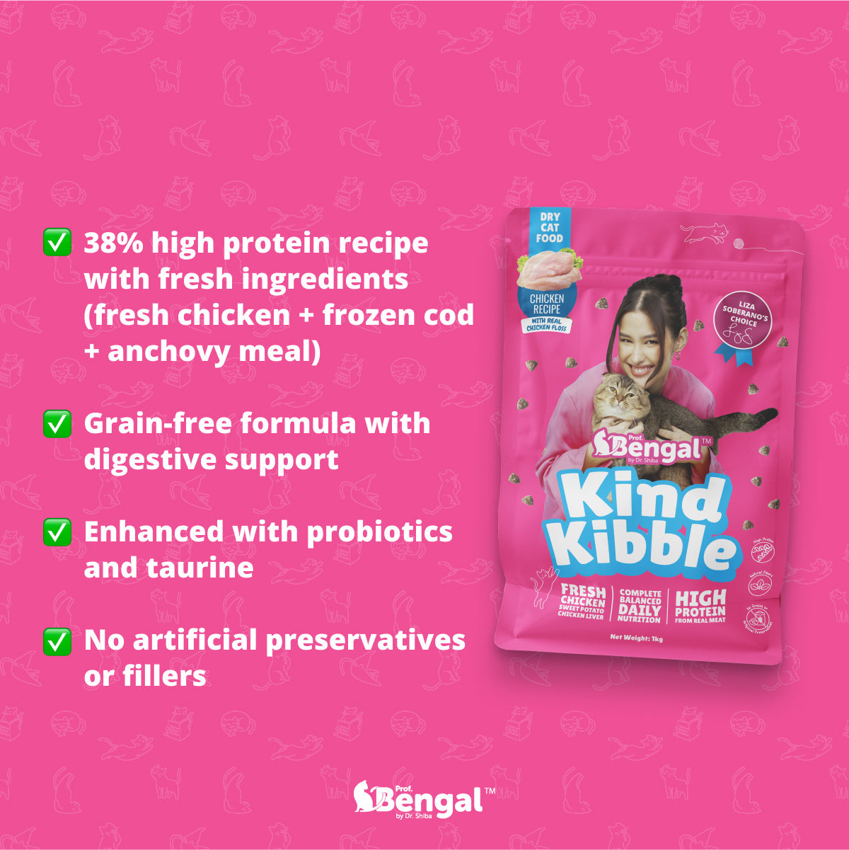 6+1 Prof. Bengal Kind Kibble 1kg