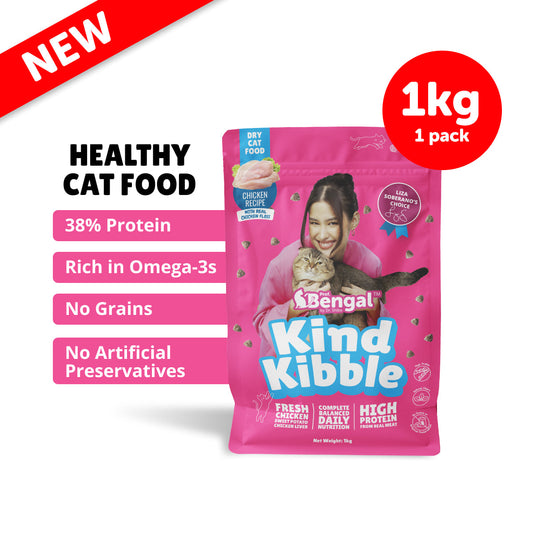 Prof. Bengal's Kind Kibble - 1kg Dry Cat Food