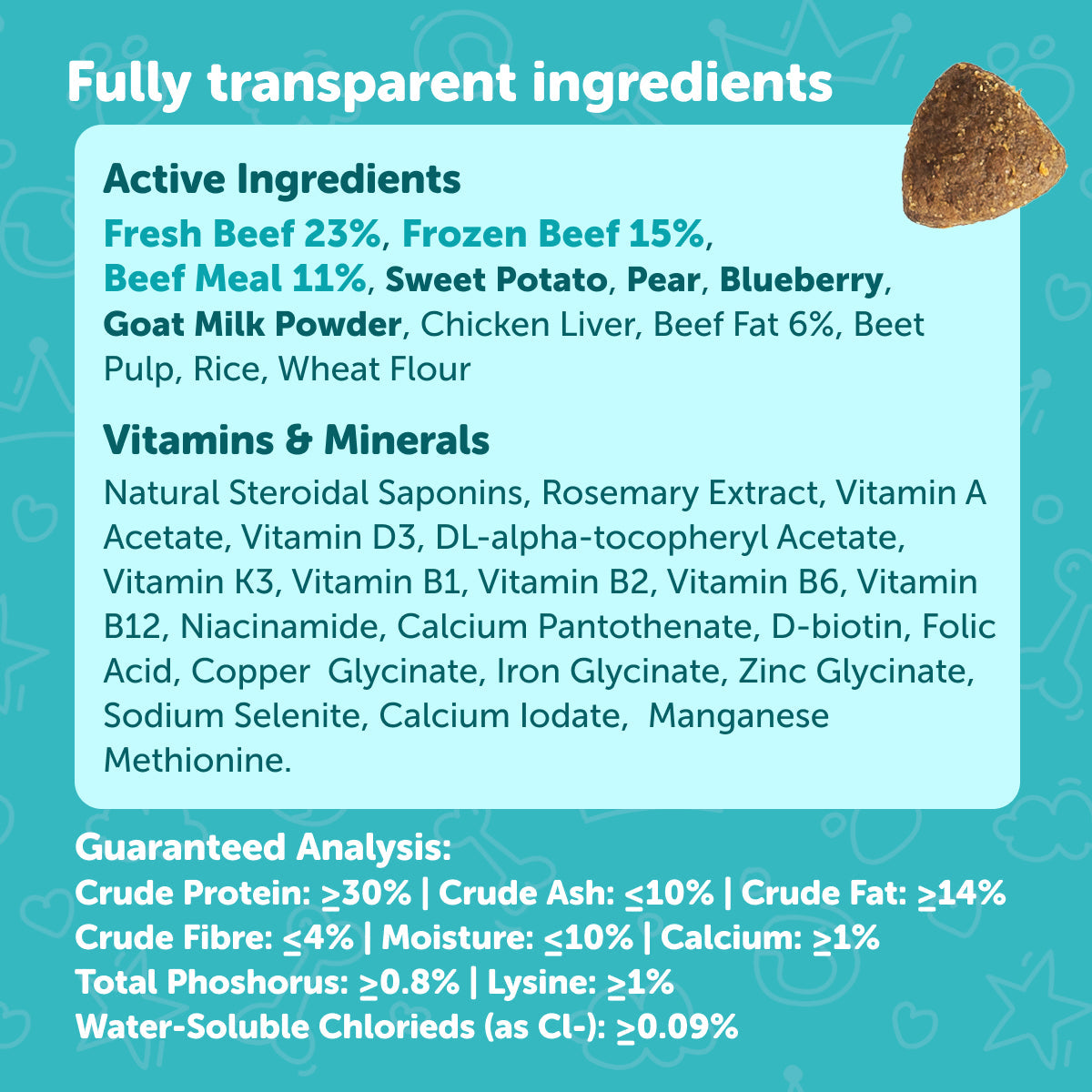 500g Dr. Shiba's Kind Kibble - Balanced & Complete Daily Nutrition for Dogs