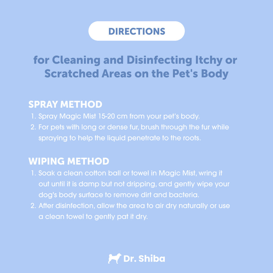 Dr. Shiba Magic Mist for Dogs & Cats - Hypochlorous Acid | Multifunctional Pet Care Spray