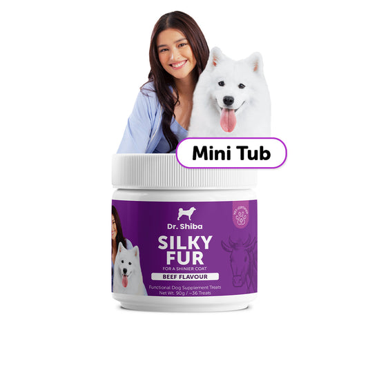 Silky Fur - Mini Tub - Dog Supplement Treats For A Healthy Coat