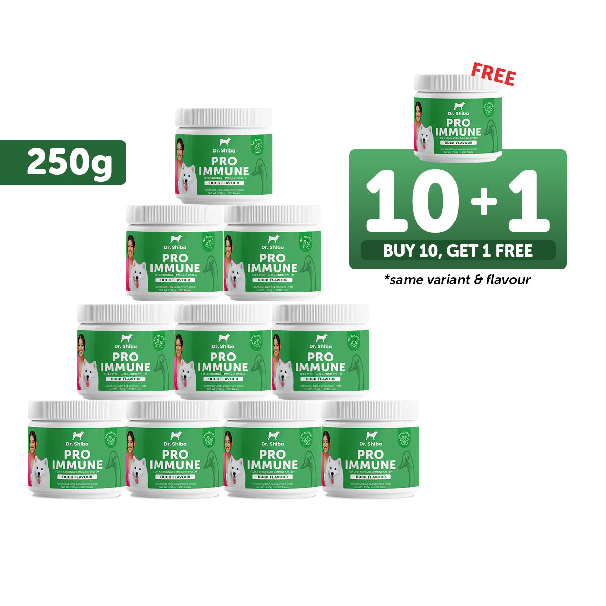 10+1 Promo: Dr. Shiba Pro Immune (250 g)