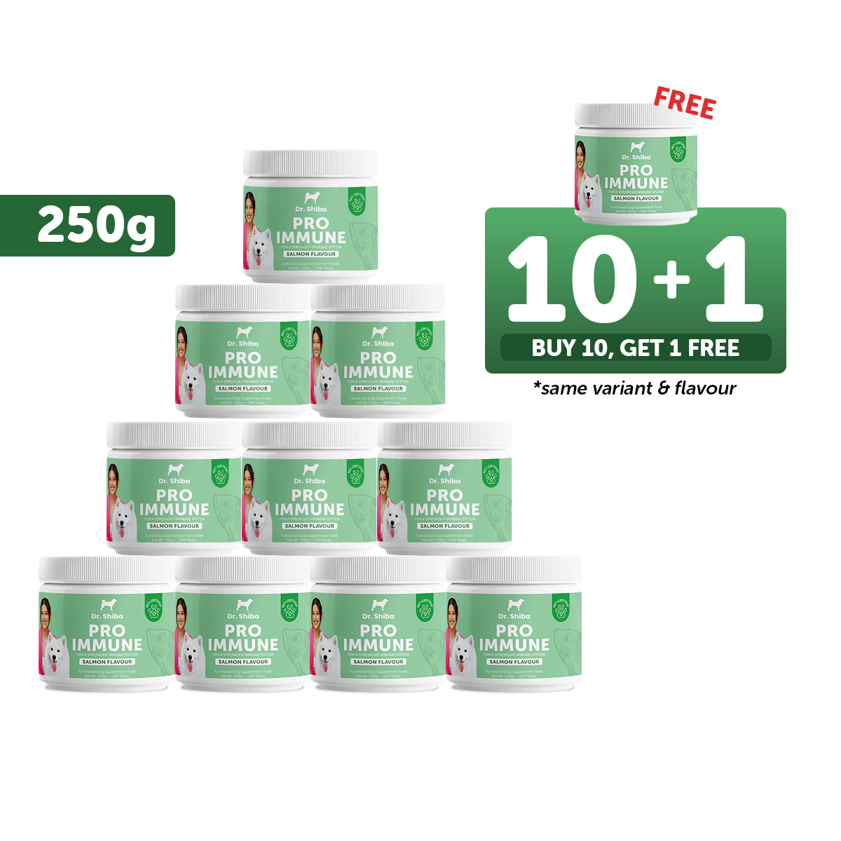 10+1 Promo: Dr. Shiba Pro Immune (250 g)