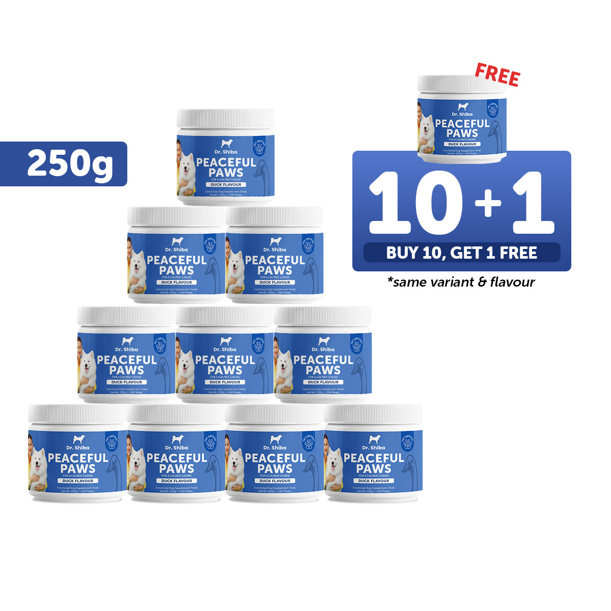 10+1 Promo: Dr. Shiba Peaceful Paws (250 g)