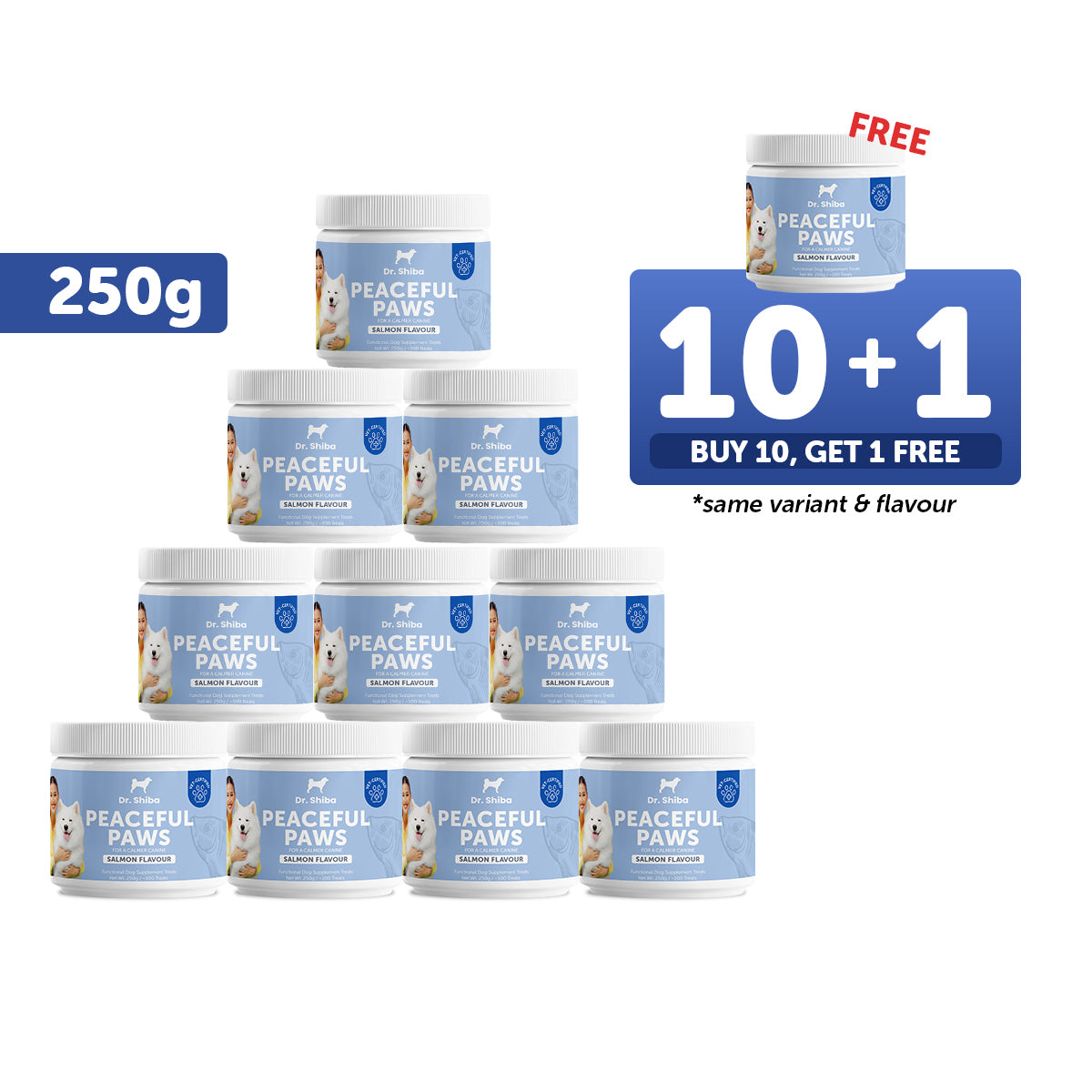 10+1 Promo: Dr. Shiba Peaceful Paws (250 g)
