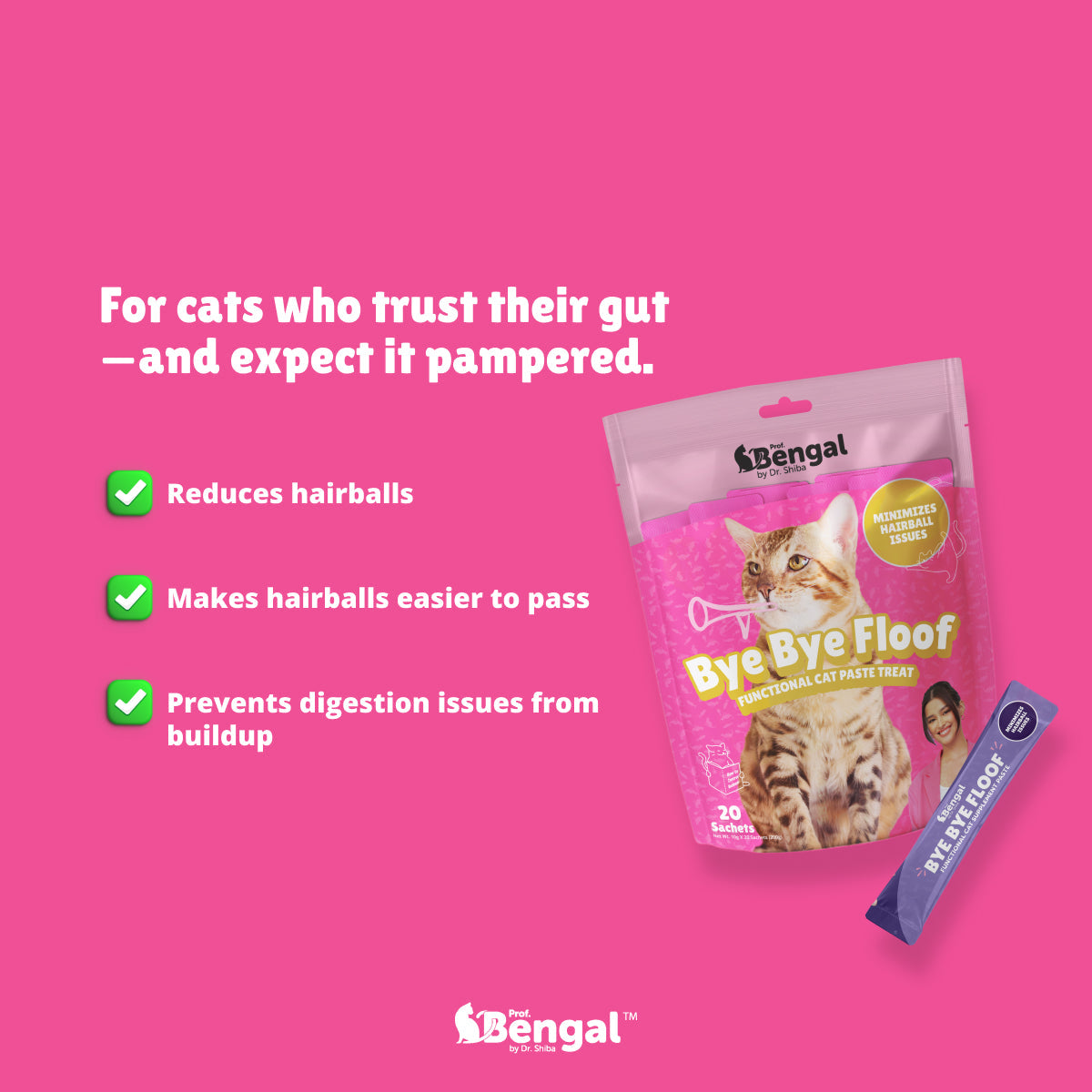 10+2 Prof. Bengal Cat Paste - Bye Bye Floof