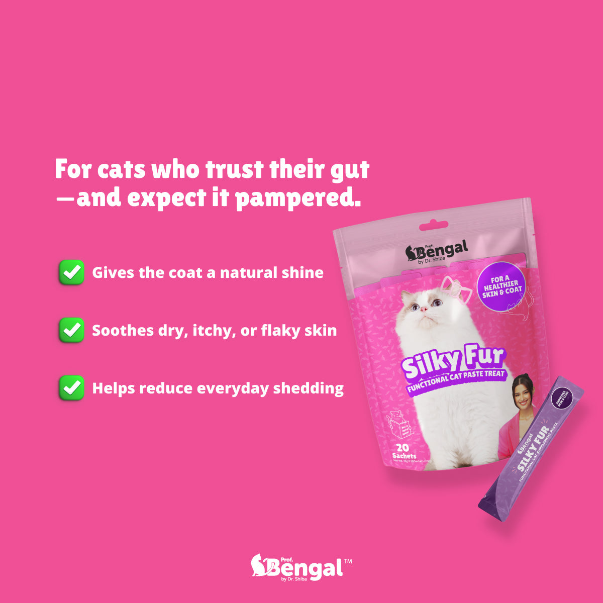 10+2 Prof. Bengal Cat Paste - Silky Fur