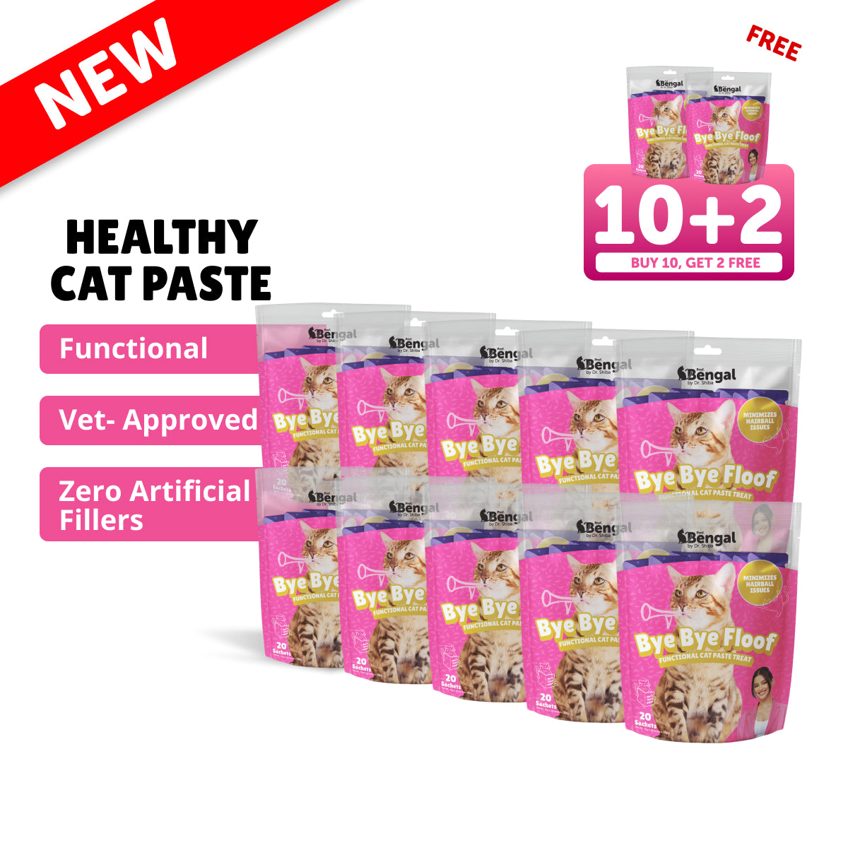10+2 Prof. Bengal Cat Paste - Bye Bye Floof