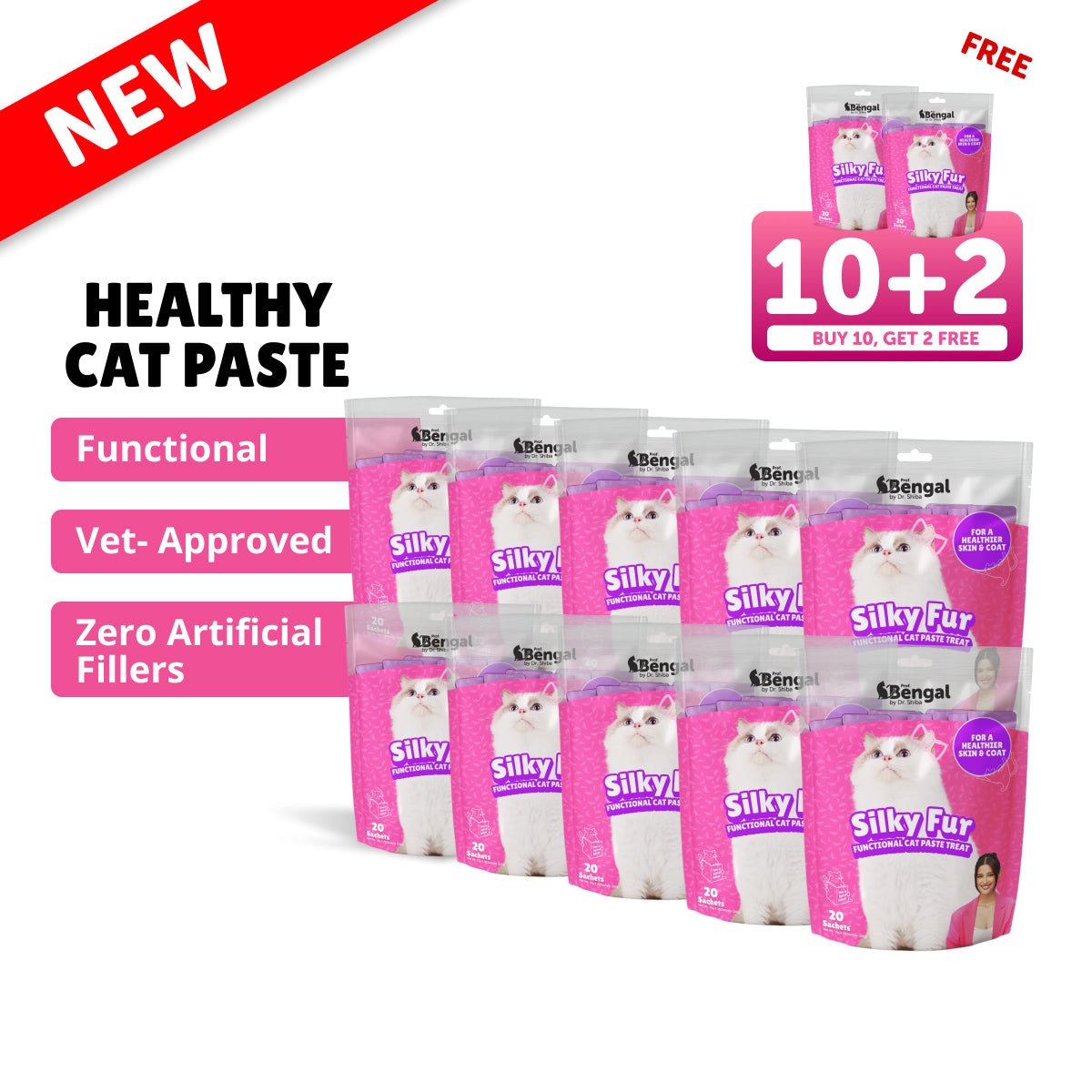 10+2 Prof. Bengal Cat Paste - Silky Fur